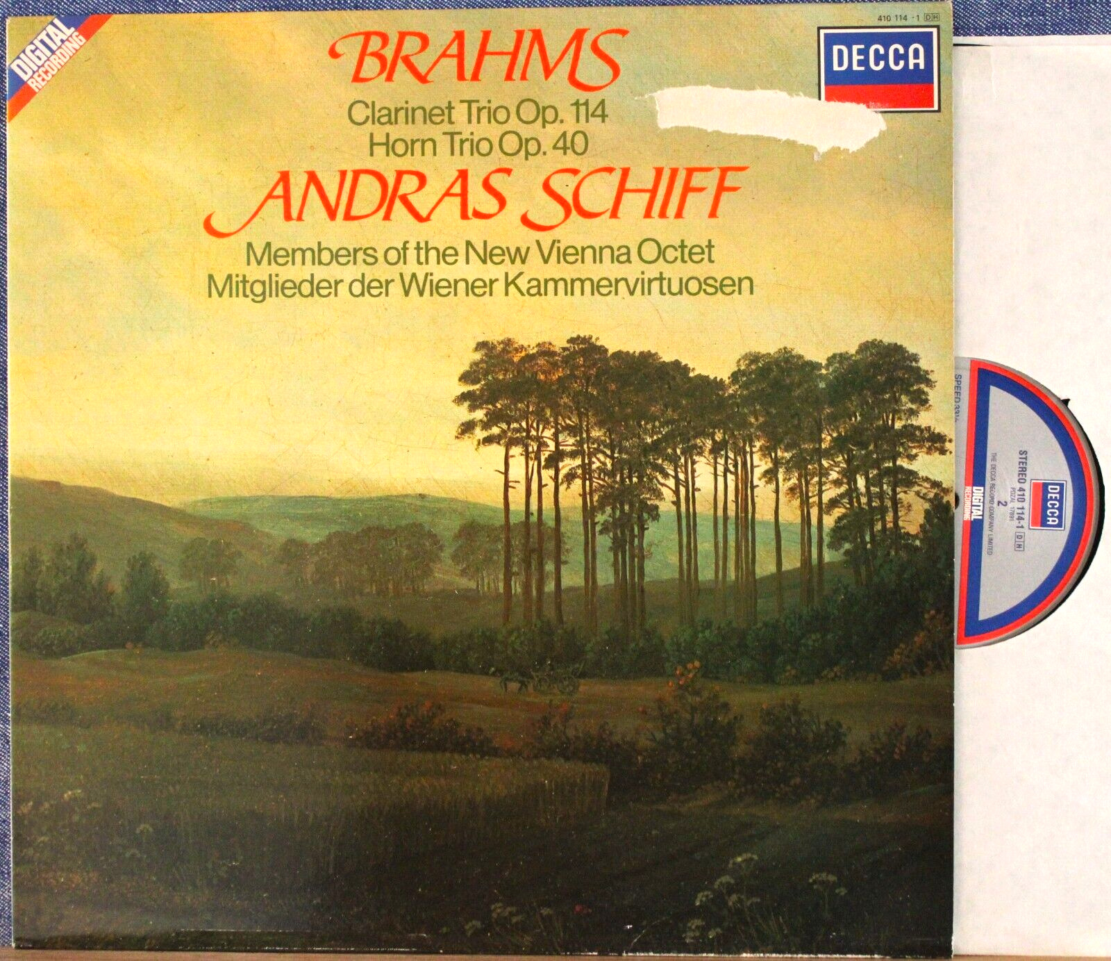 Schiff; New Vienna Octet Brahms (Trios) Decca 410 114 dig NM