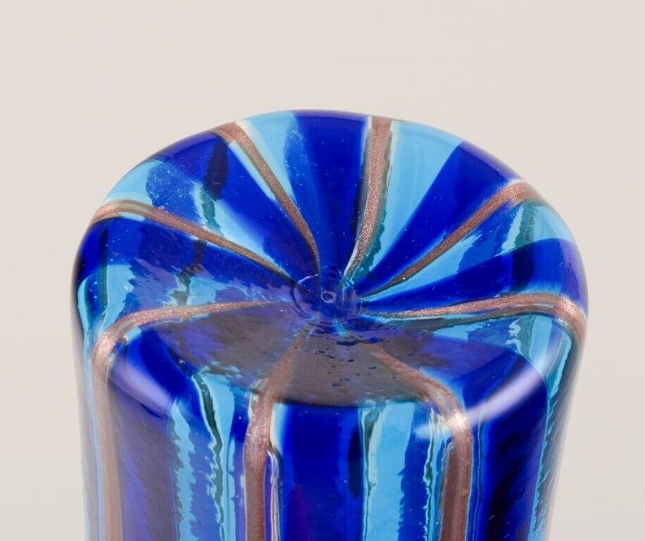 Murano Italy Art glass decanter with a striped design 1960/70s