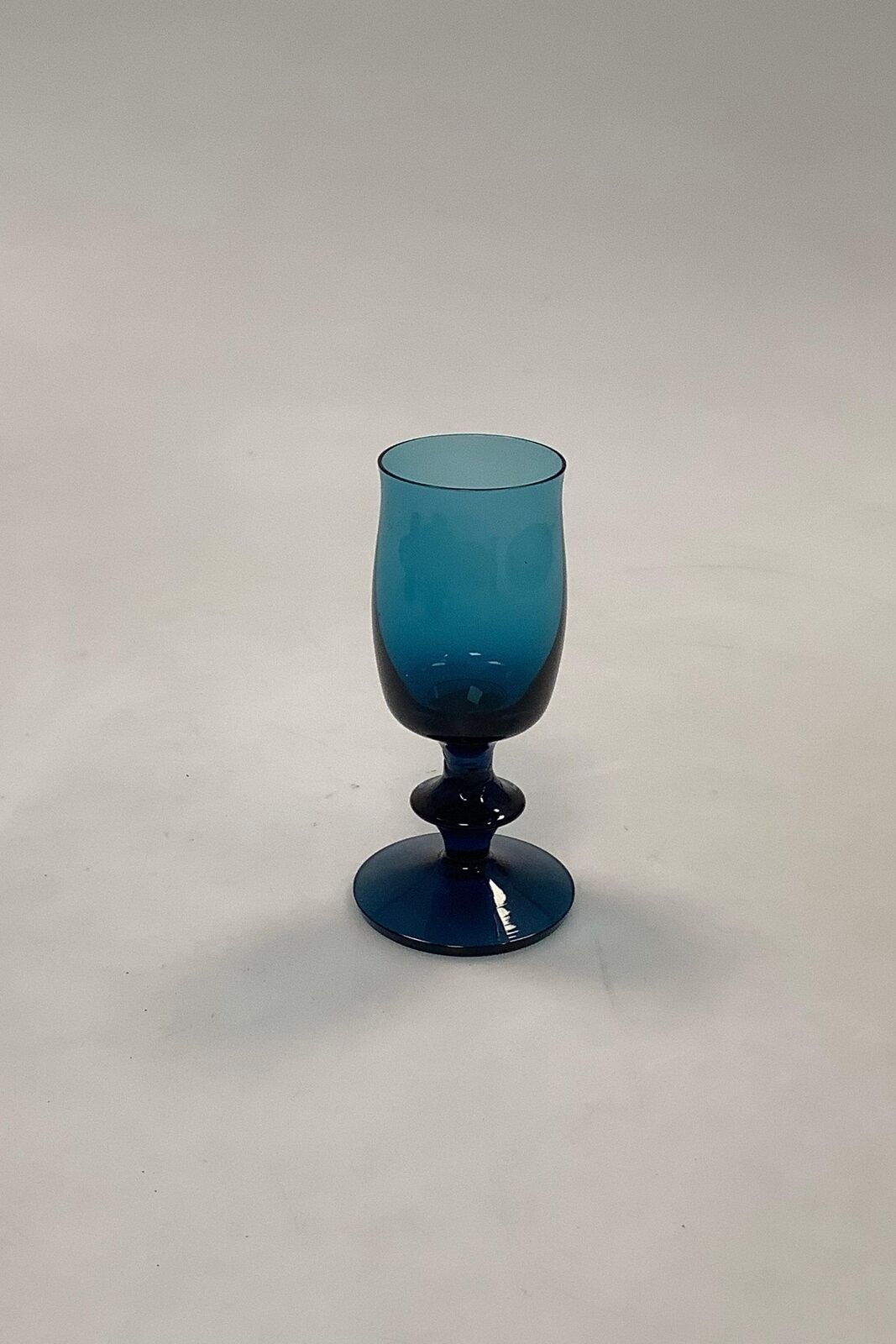 Bertil Vallien Boda Glass Blue Series Liqueur Glass