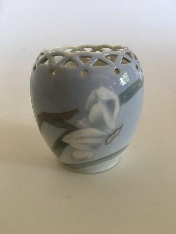 Royal Copenhagen Art Nouveau Vase No 108/225 with Daffodil decoration