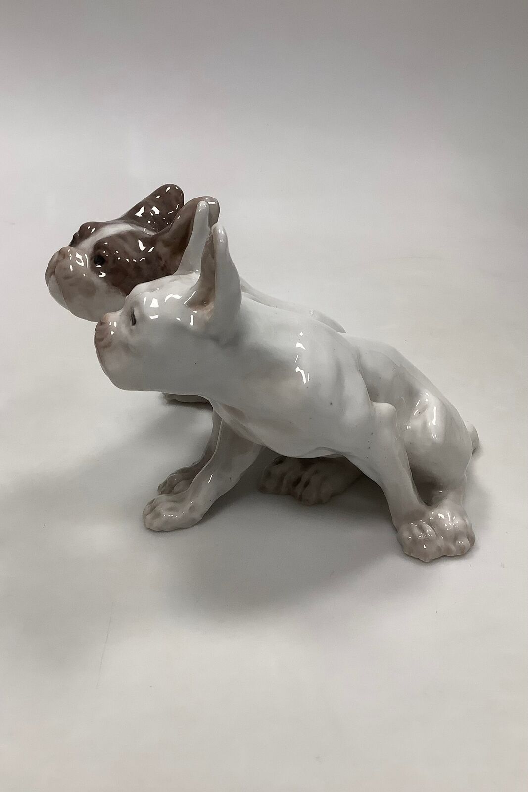 Royal Copenhagen Figurine of Pair of French Bull Dogs No 1452 / 957 Knud Kyhn