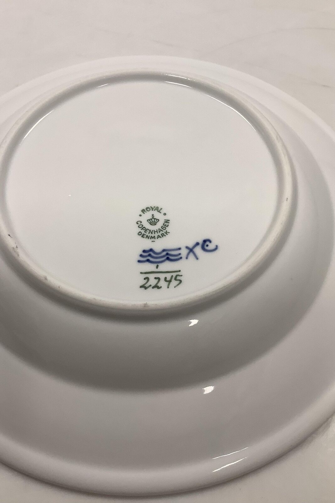 Royal Copenhagen Blue Fluted Plain Hotel Deep Plate No 2245