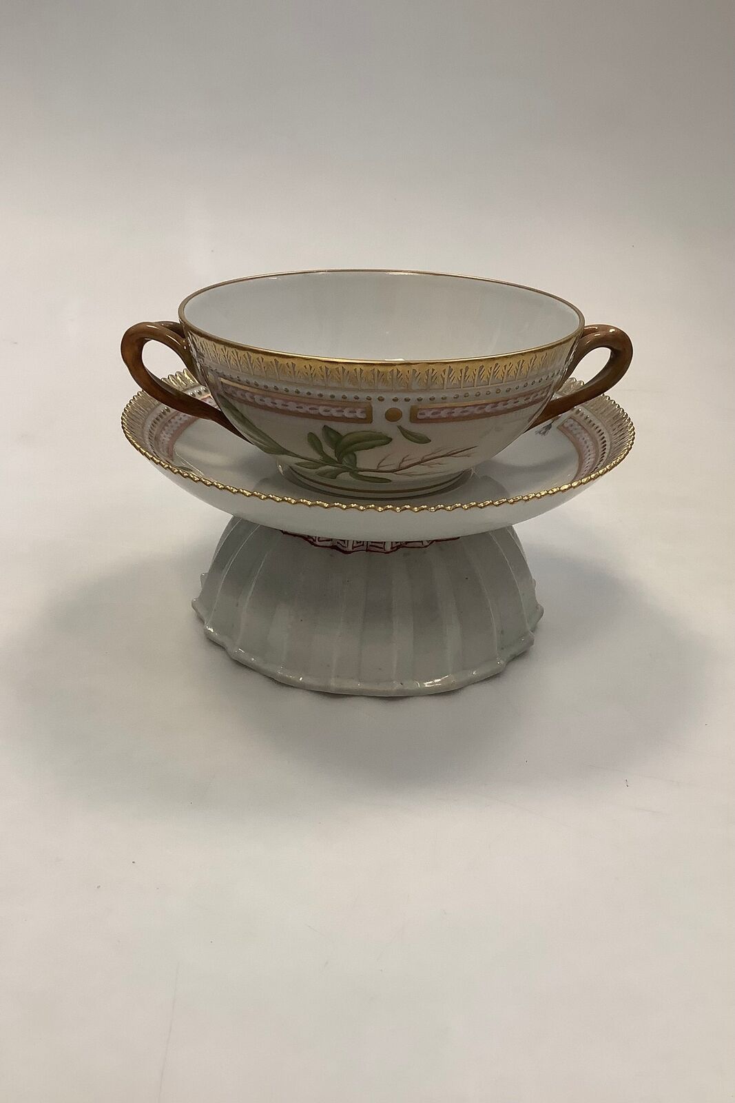 Royal Copenhagen Flora Danica Bouillon Cup with saucer No 20/3612