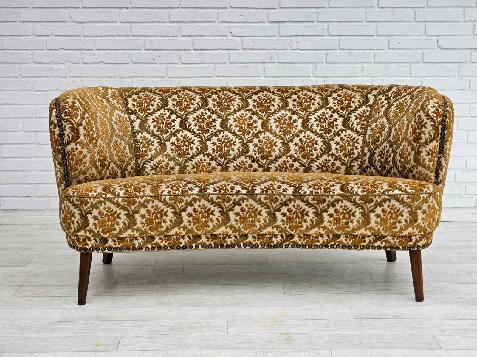 1960s Danish 2 seater "Banana" sofa original condition