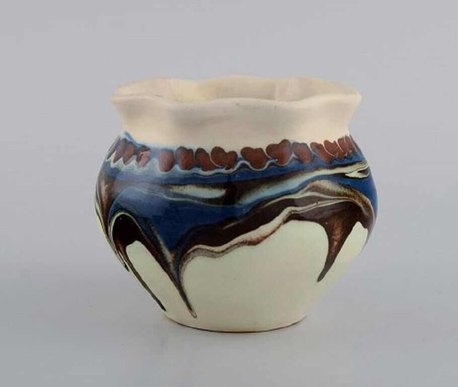 Kähler Denmark Glazed stoneware vase in modern design 1930/40's