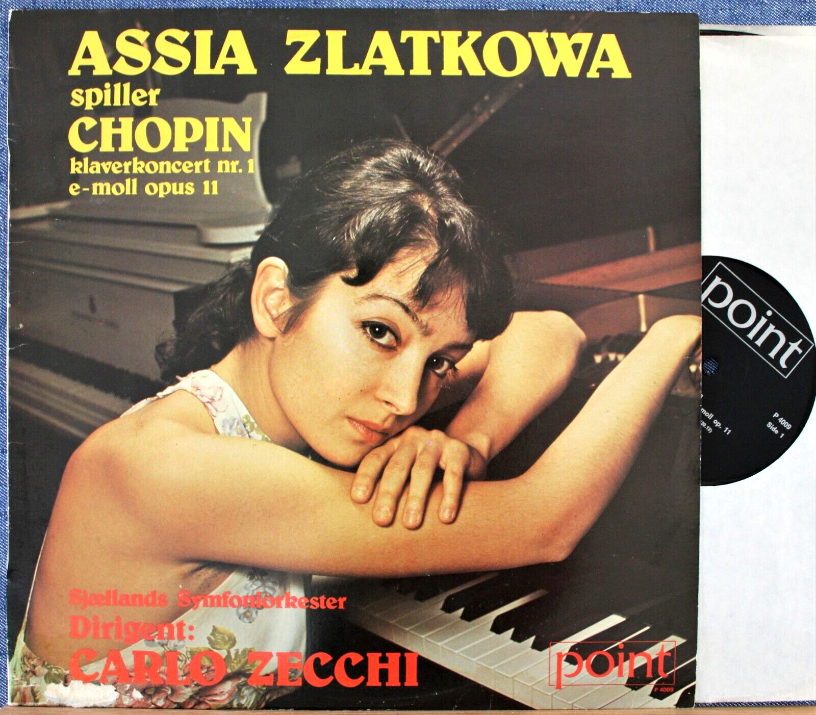 Zlatkowa; Zecchi Chopin (Piano concerto 1) Point P 4009 NM live