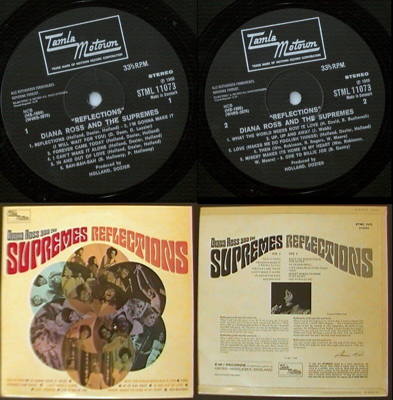 DIANA ROSS AND THE SUPREMES REFLECTIONS DANISH LP 1968 TAMLA MOD NORTHERN SOUL