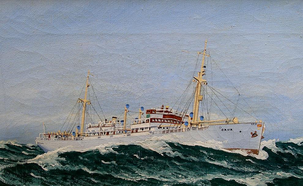 Erling Gulbrandsen (1894) The M/S Crux Sunk by German U-boat in 1940 Rare!