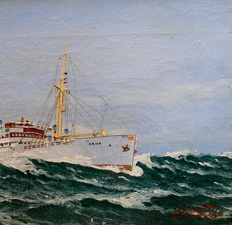 Erling Gulbrandsen (1894) The M/S Crux Sunk by German U-boat in 1940 Rare!