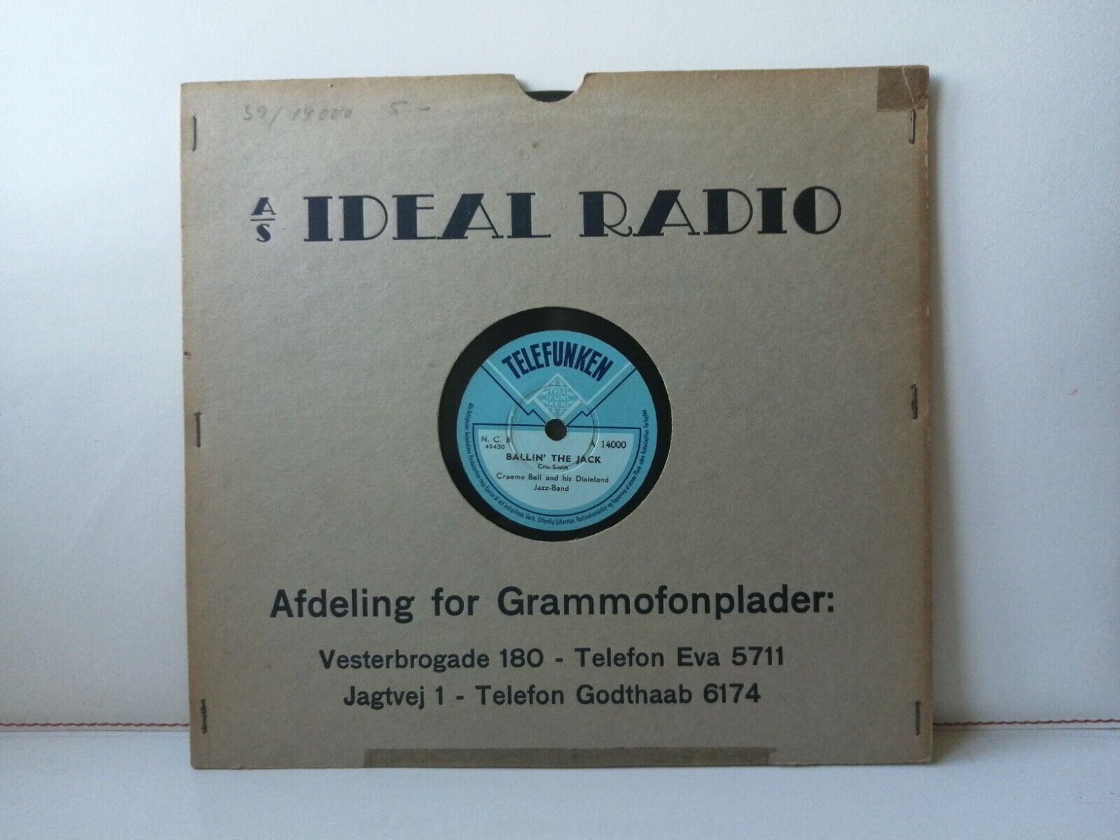 78 rpm shellacGRAEME BELL  his DIXIELAND JAZZ-BANDAustralian JazzTelefunken