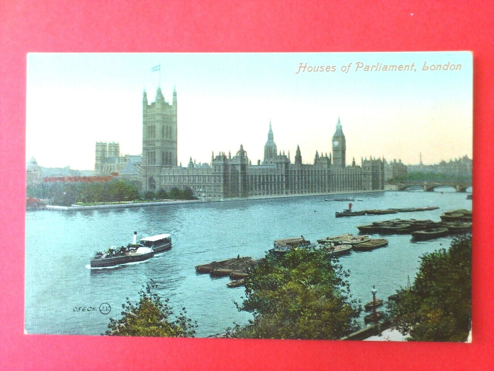 Antique PostcardUKLondonHouses of Parliament ca 1910 Unposted