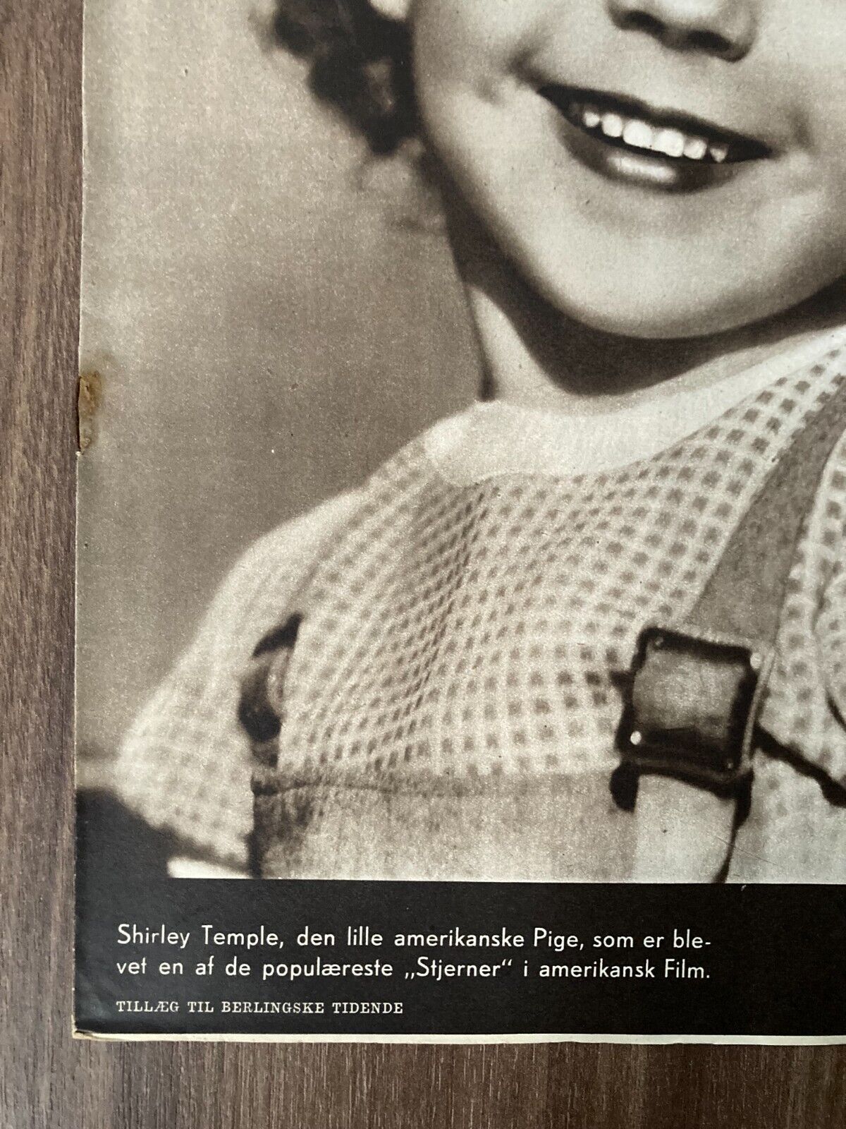 Shirley Temple Complete Original Danish Magazine 1935 "Berlingske IT"