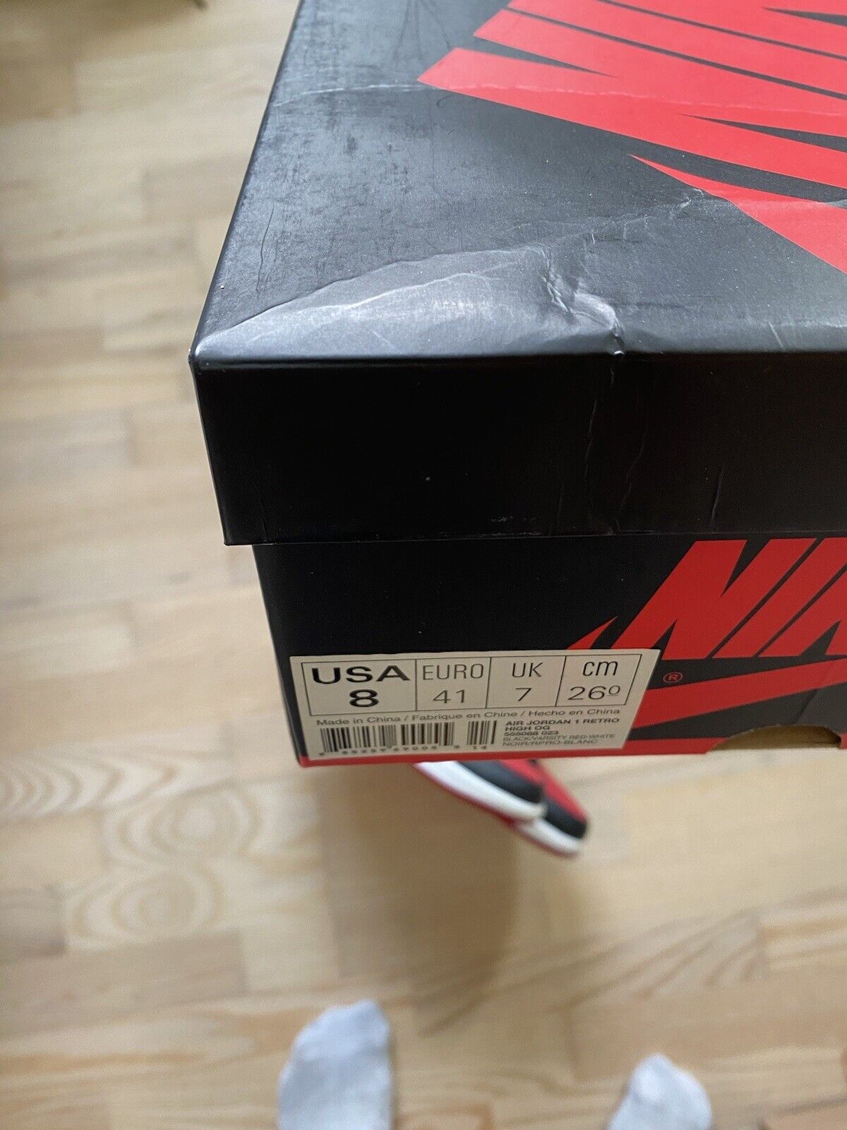 Size 8 - Air Jordan 1 Retro OG 2013 High Bred