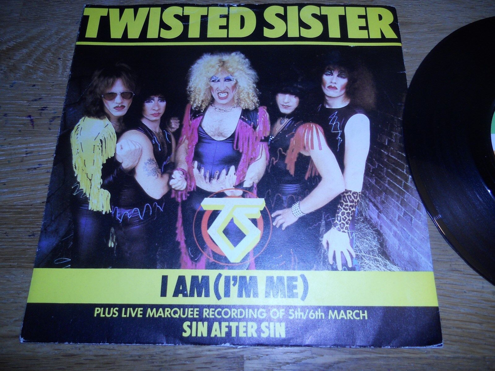 TWISTED SISTER "I AM (I´M ME) / SIN AFTER SIN" (LIVE) 1983 WEA ATLANTIC RECORDS*