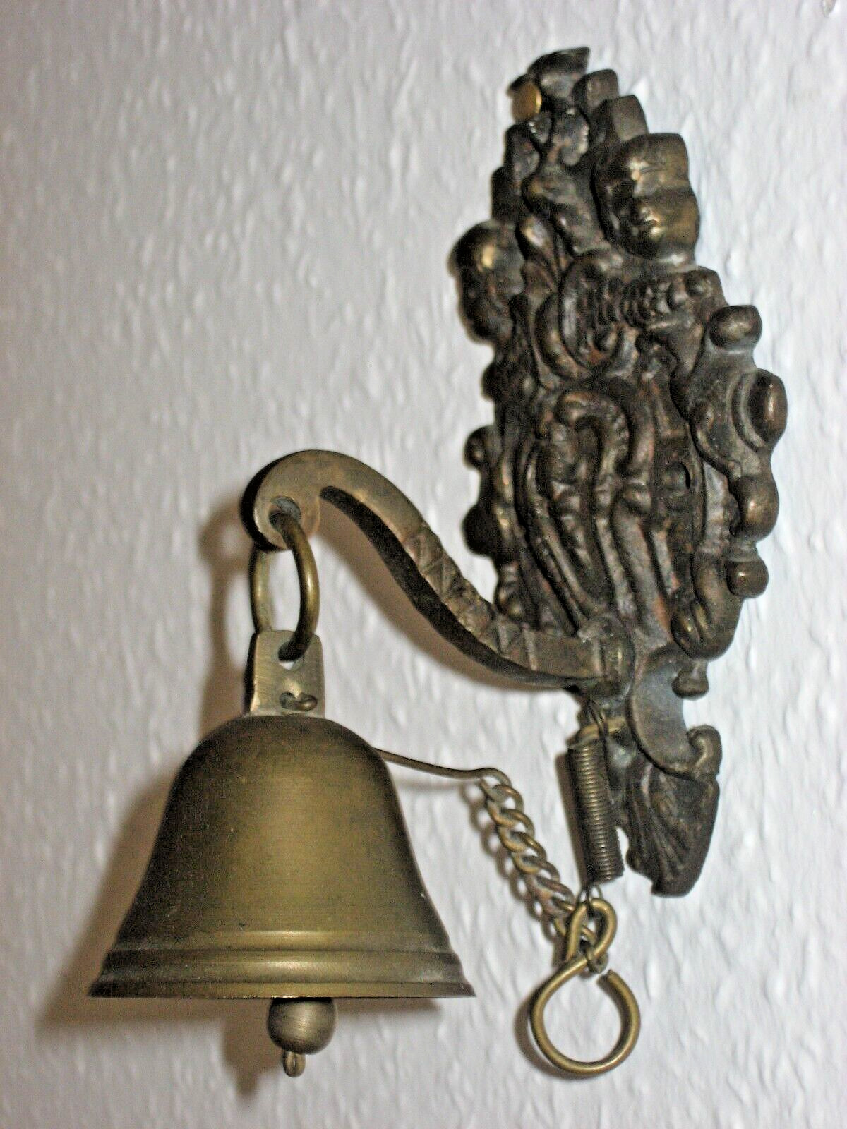 Antique Solid Brass Bell for a Butlers Pull  ~ Made in Denmark  #A