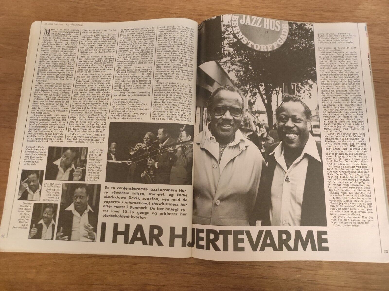 GITTE HENNING Danny Kaye EDDIE DAVIS Harry Edison 1979 Danish Magazine BB64