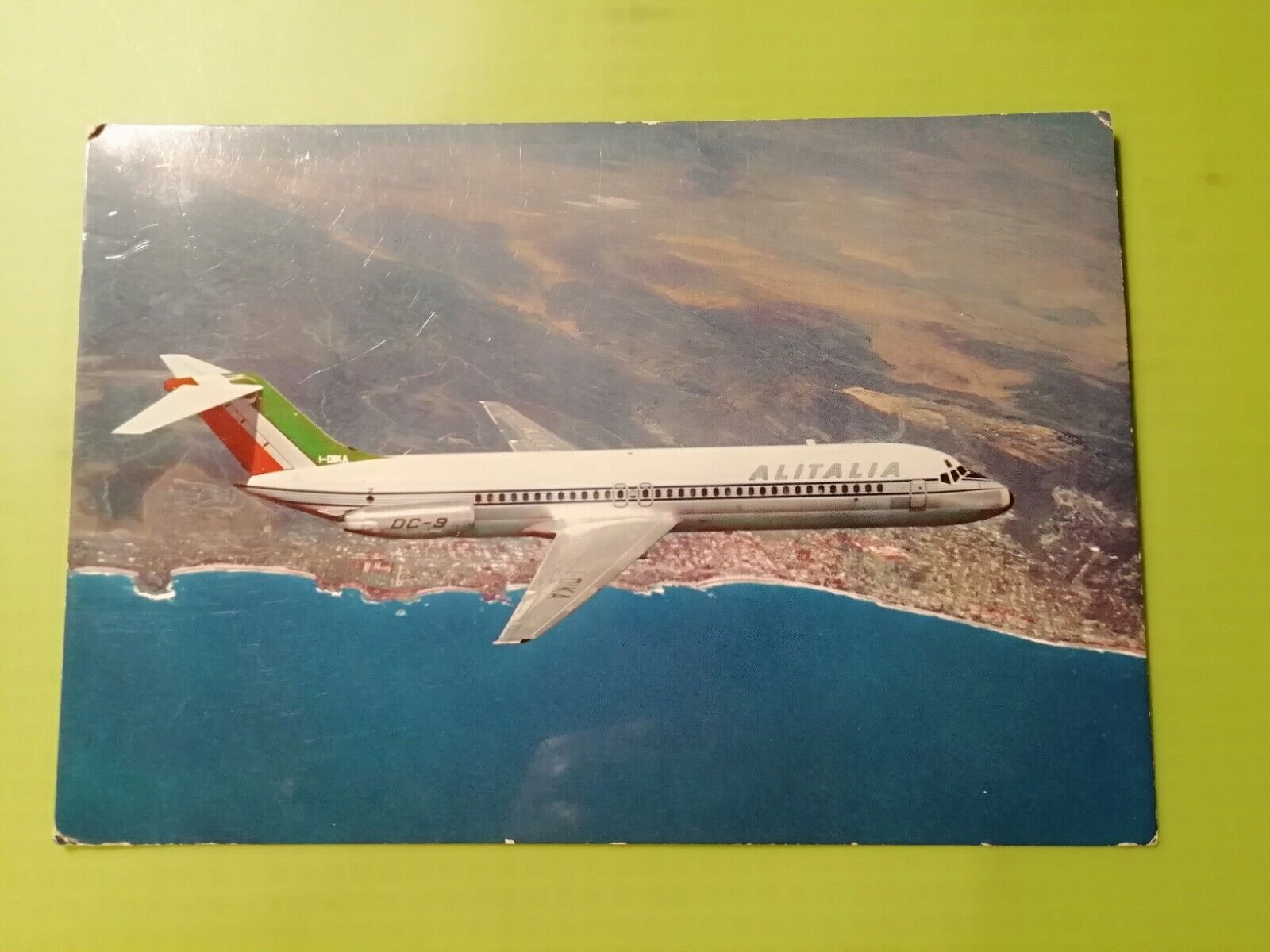 Aviation Postcard AlitaliaDouglas DC-9/30