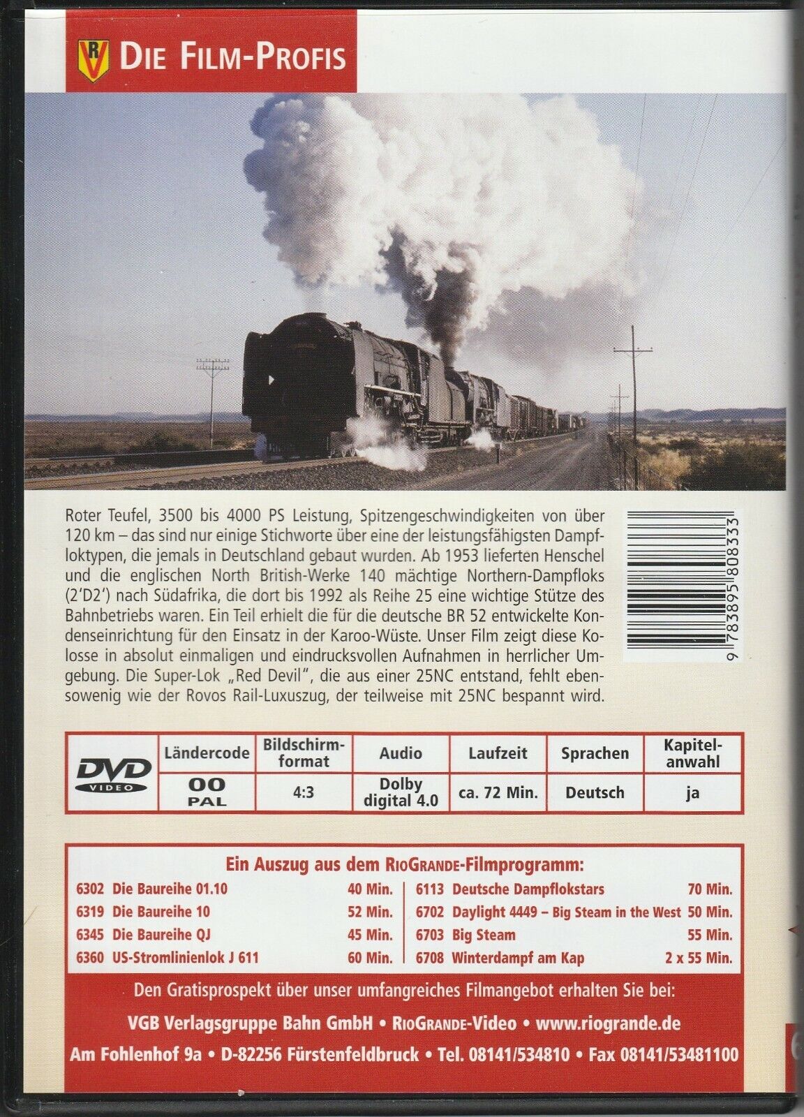 The Stars of Rail 63: Henschel Super Steam Locomotive 25NC | Steam Locomotive Railway DVD