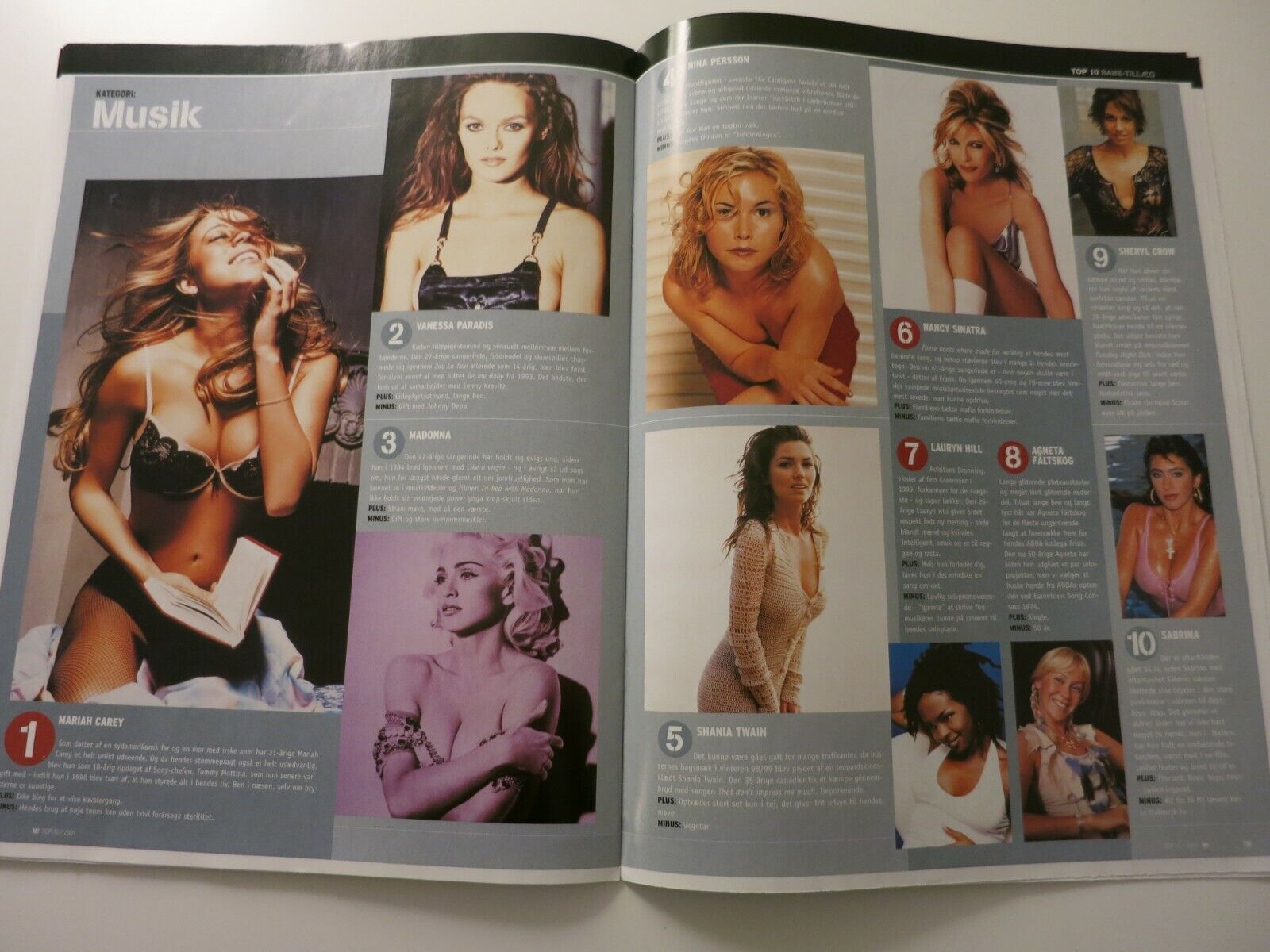 Sexy Mag JORDAN Helena Christensen COURTNEY LOVE Mariah Carey SALMA HAYEK AB21