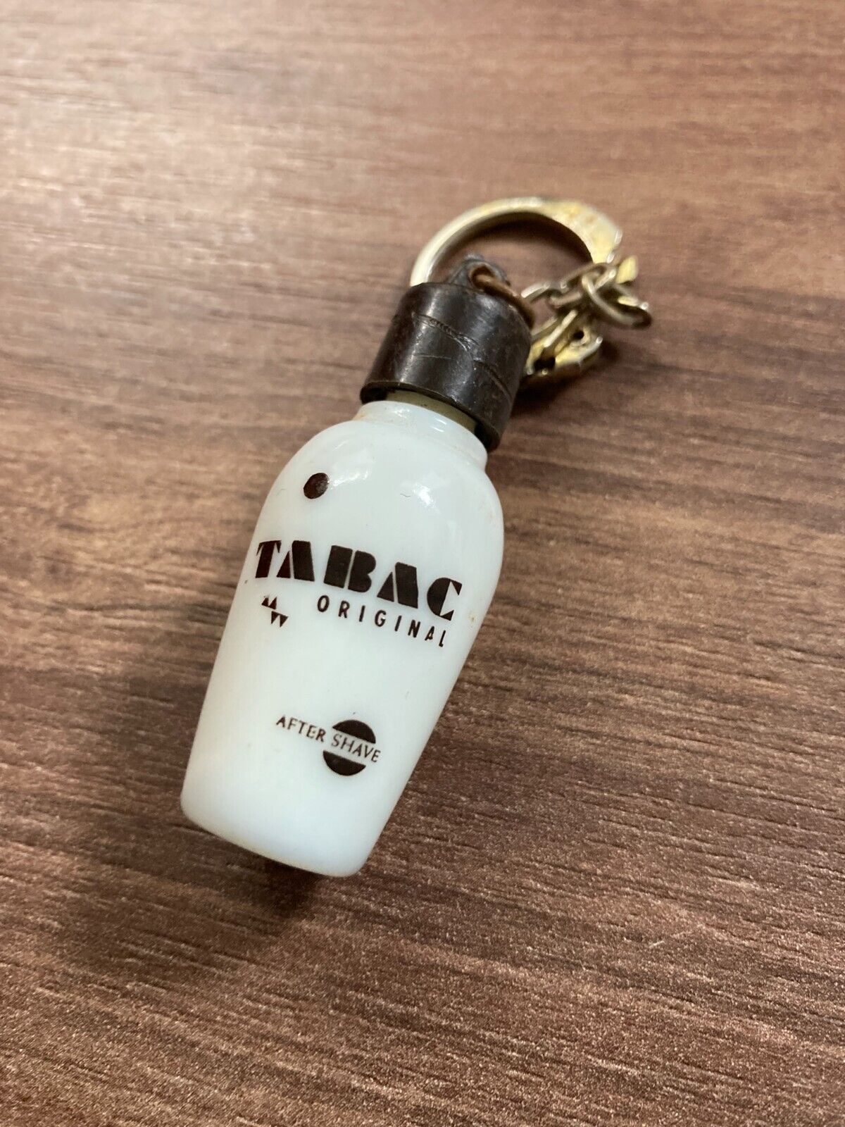 Vintage TABAC Original After Shave Bottle Keychain Made in West Germany 1980s