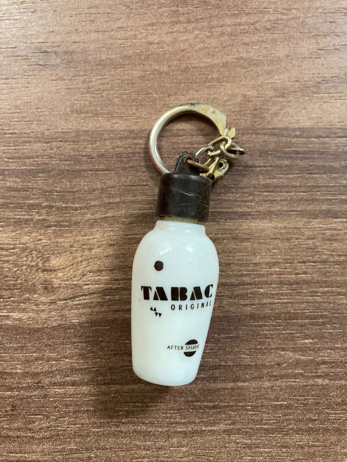 Vintage TABAC Original After Shave Bottle Keychain Made in West Germany 1980s