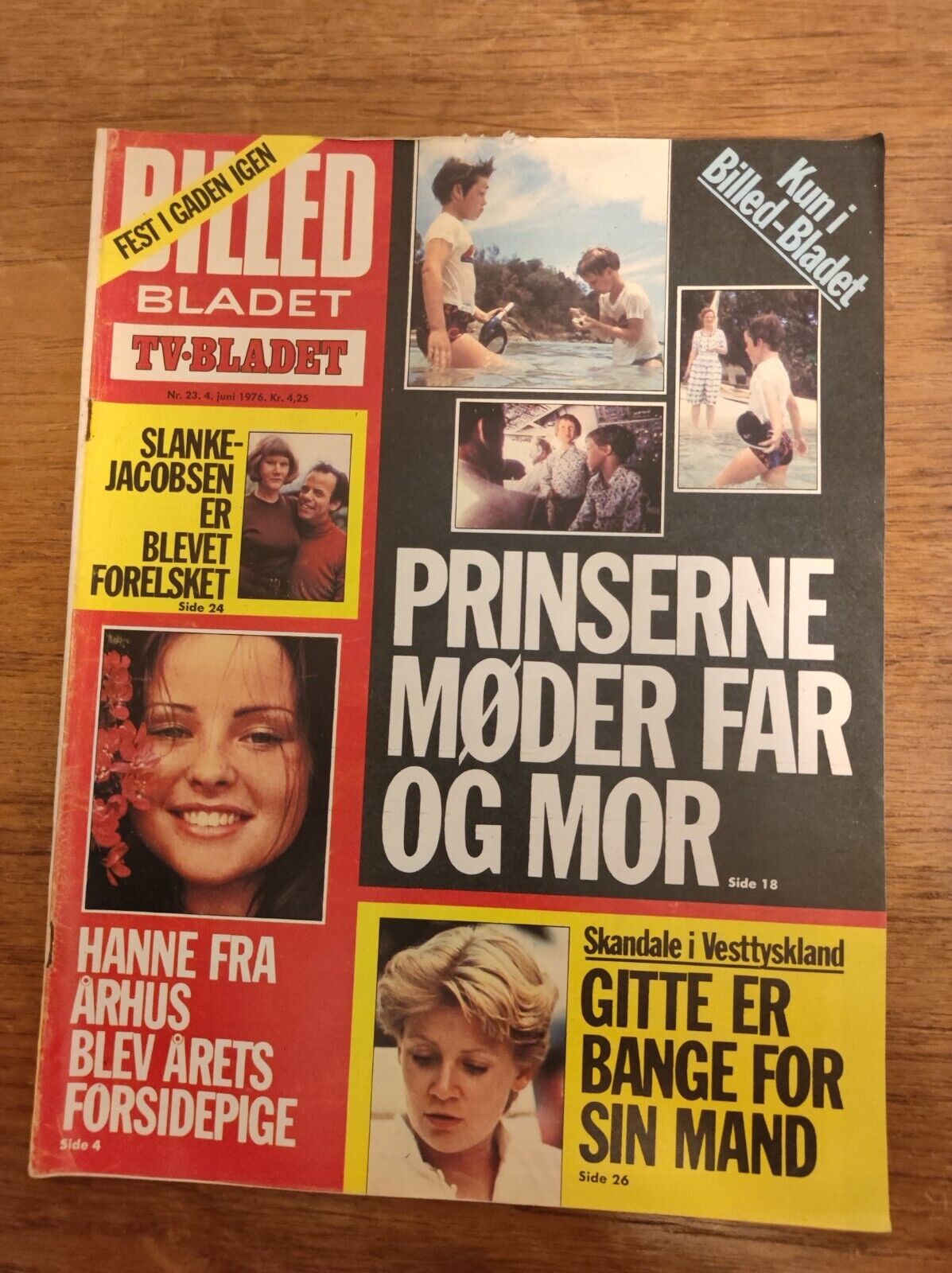 GITTE HENNING Queen Margrethe LIZ TAYLOR SILVIA Patti 1976 Danish Magazine BB10