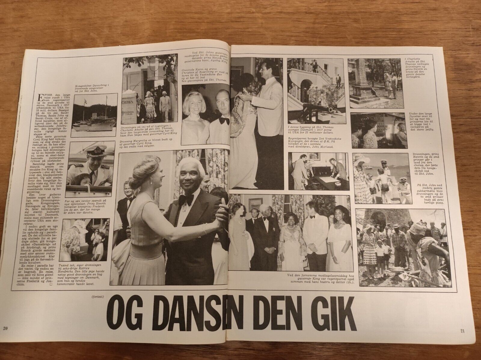 GITTE HENNING Queen Margrethe LIZ TAYLOR SILVIA Patti 1976 Danish Magazine BB10