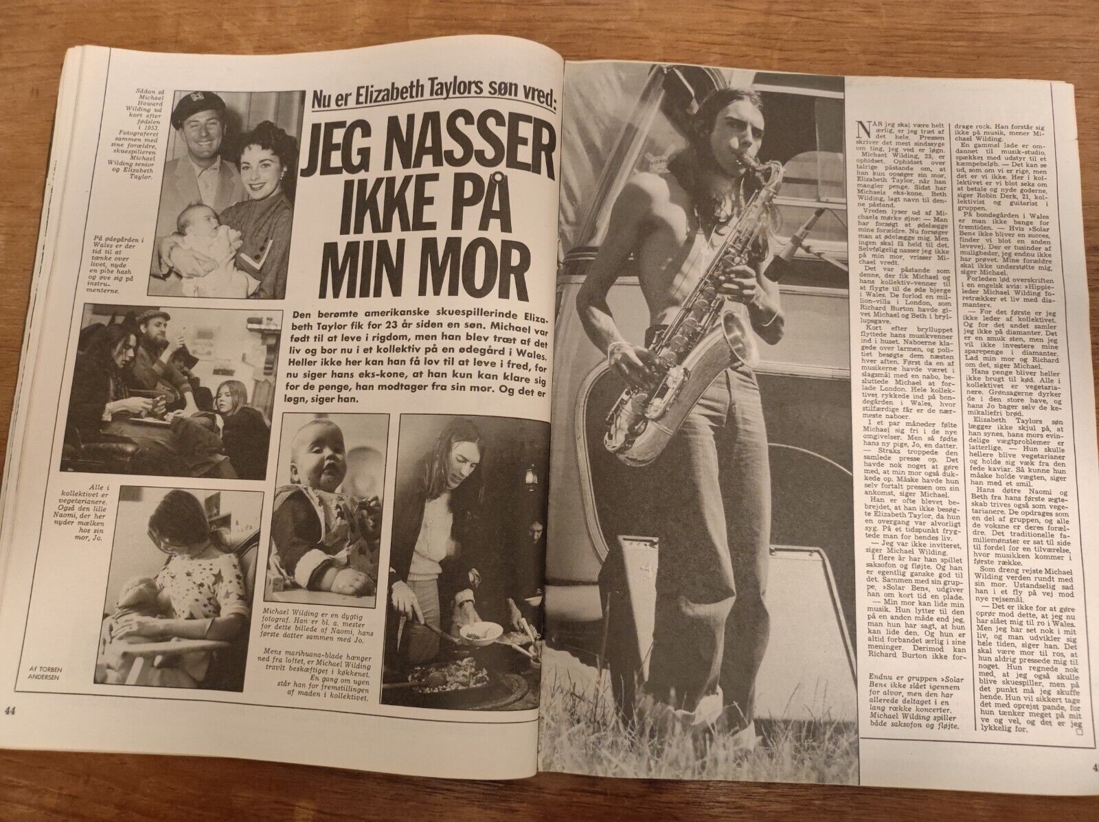 GITTE HENNING Queen Margrethe LIZ TAYLOR SILVIA Patti 1976 Danish Magazine BB10