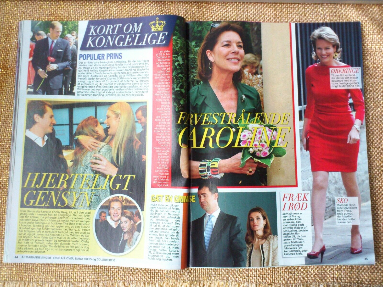 Danish magazine "Billed Bladet" Royals/Film/Tv stars No 20/2012