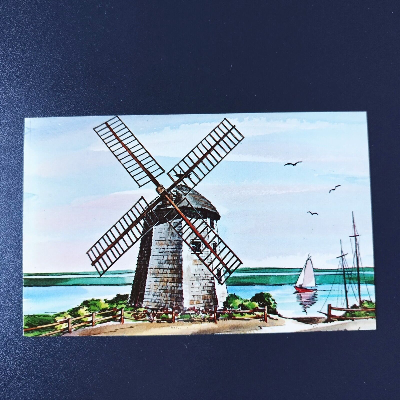 MassachusettsOld Bass River Windmill in Southern YarmouthPainting by RBrooks