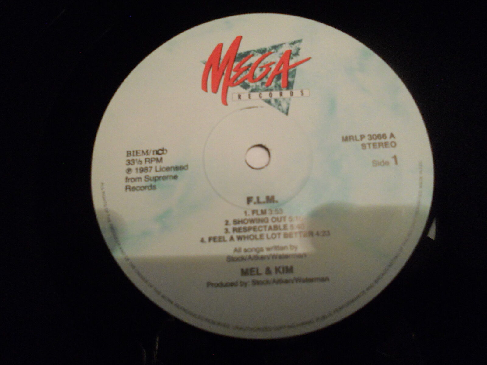 MEL  KIM FLM DEBUT LP OUT OF PRINT USED RARE 1987 MEGA RECORDS PWL UK POP LP