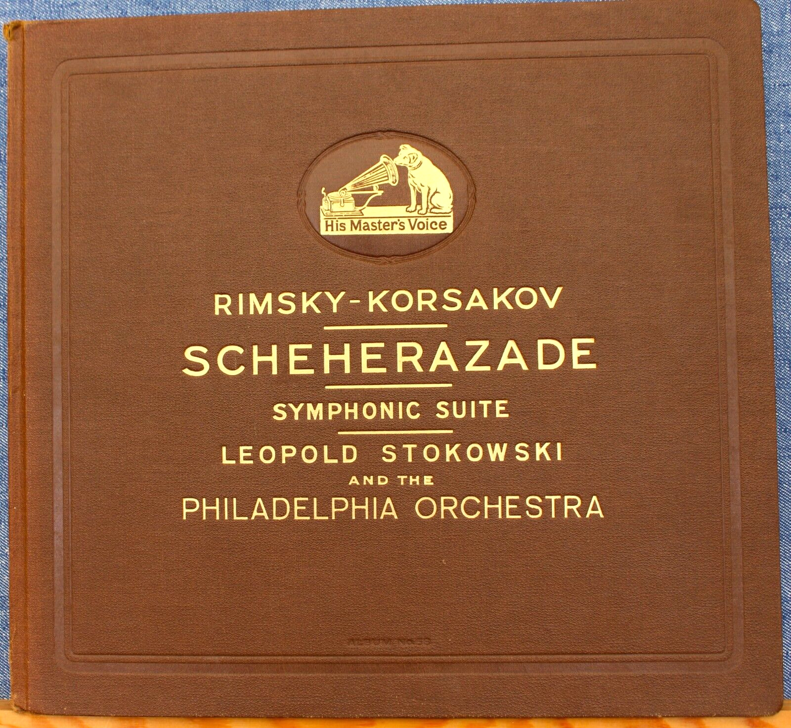 Stokowski Rimsky-Korsakov (Scheherazade) HMV D 1436-40 (5) orig album NM(-)