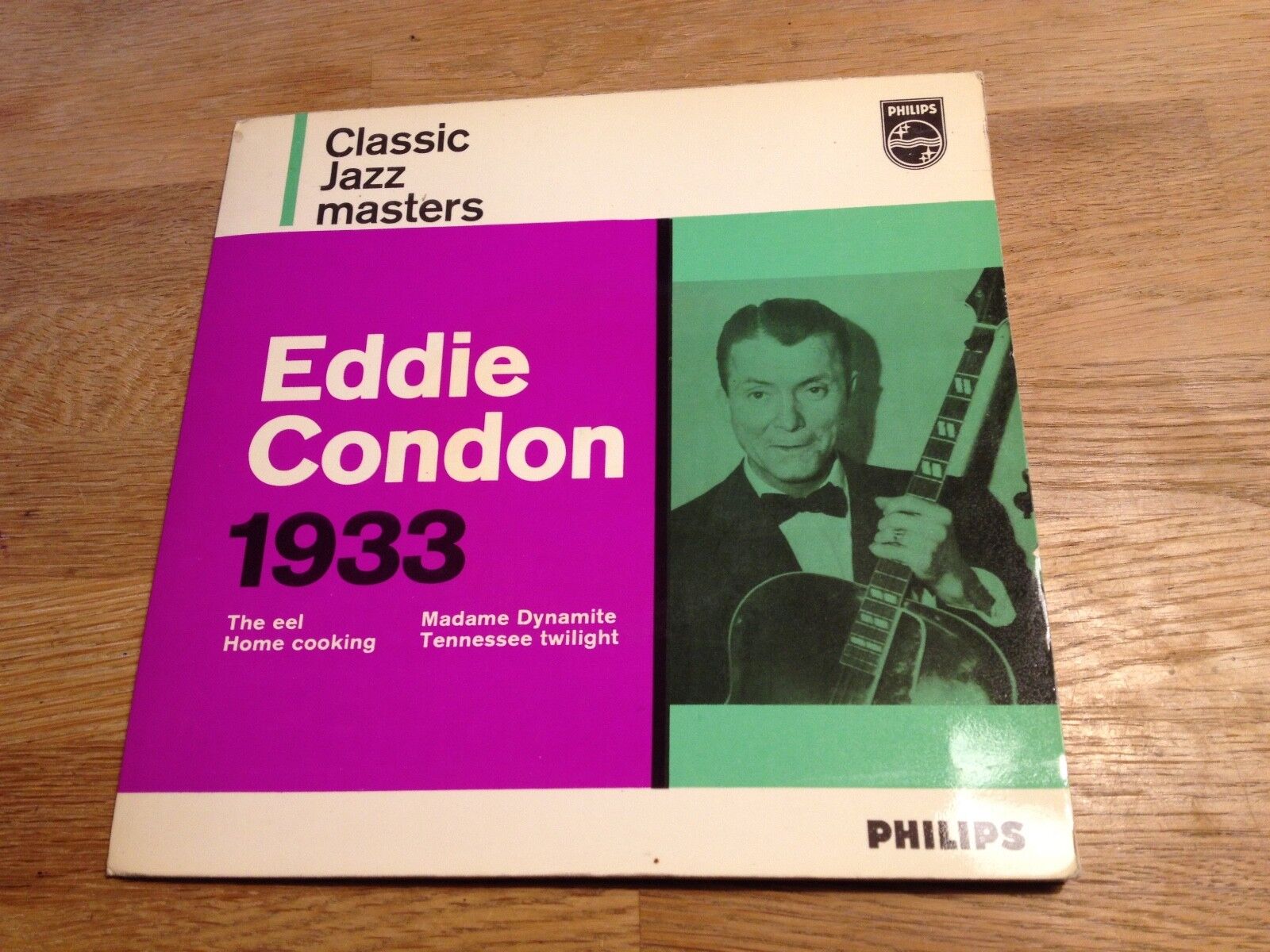 EDDIE CONDON "1933" "THE EEL / HOME COOKING" CLASSIC JAZZ MASTERS SERIES RARE 7"