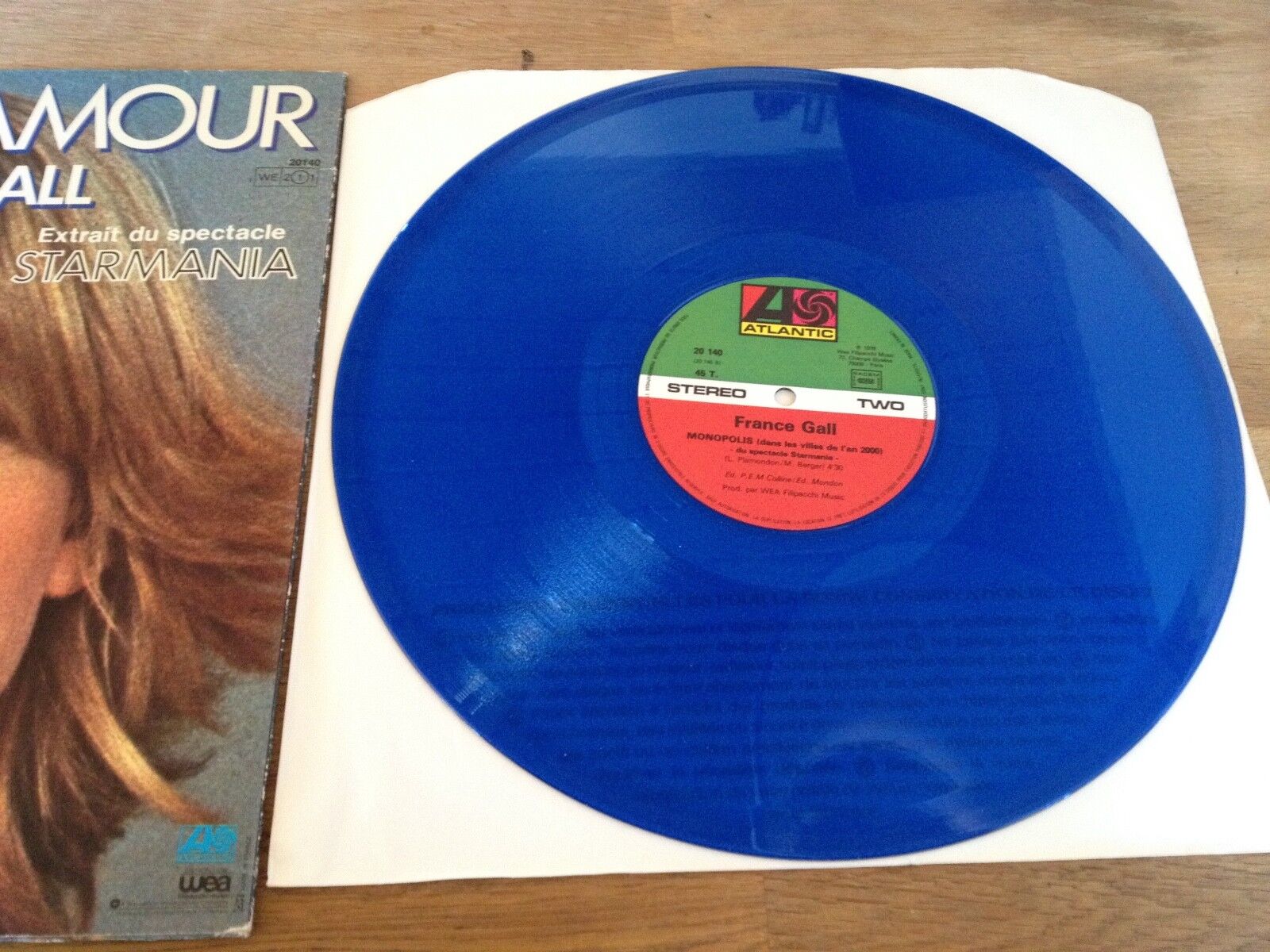 FRANCE GALL "BESOIN D´AMOUR" 2 TRACKS BLUE VINYL 12 INCH MAXI SINGLE 1978 FRANCE