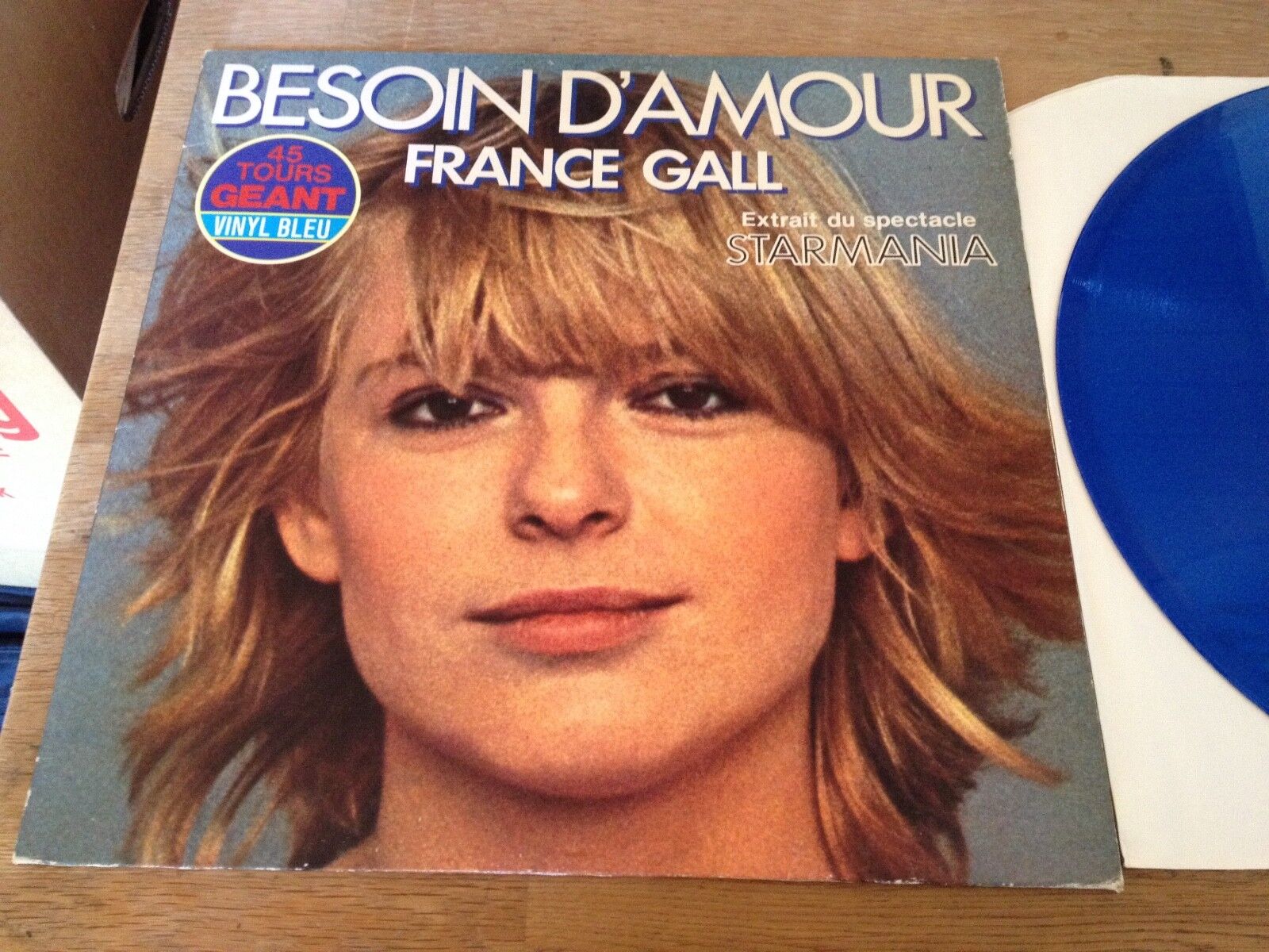 FRANCE GALL "BESOIN D´AMOUR" 2 TRACKS BLUE VINYL 12 INCH MAXI SINGLE 1978 FRANCE