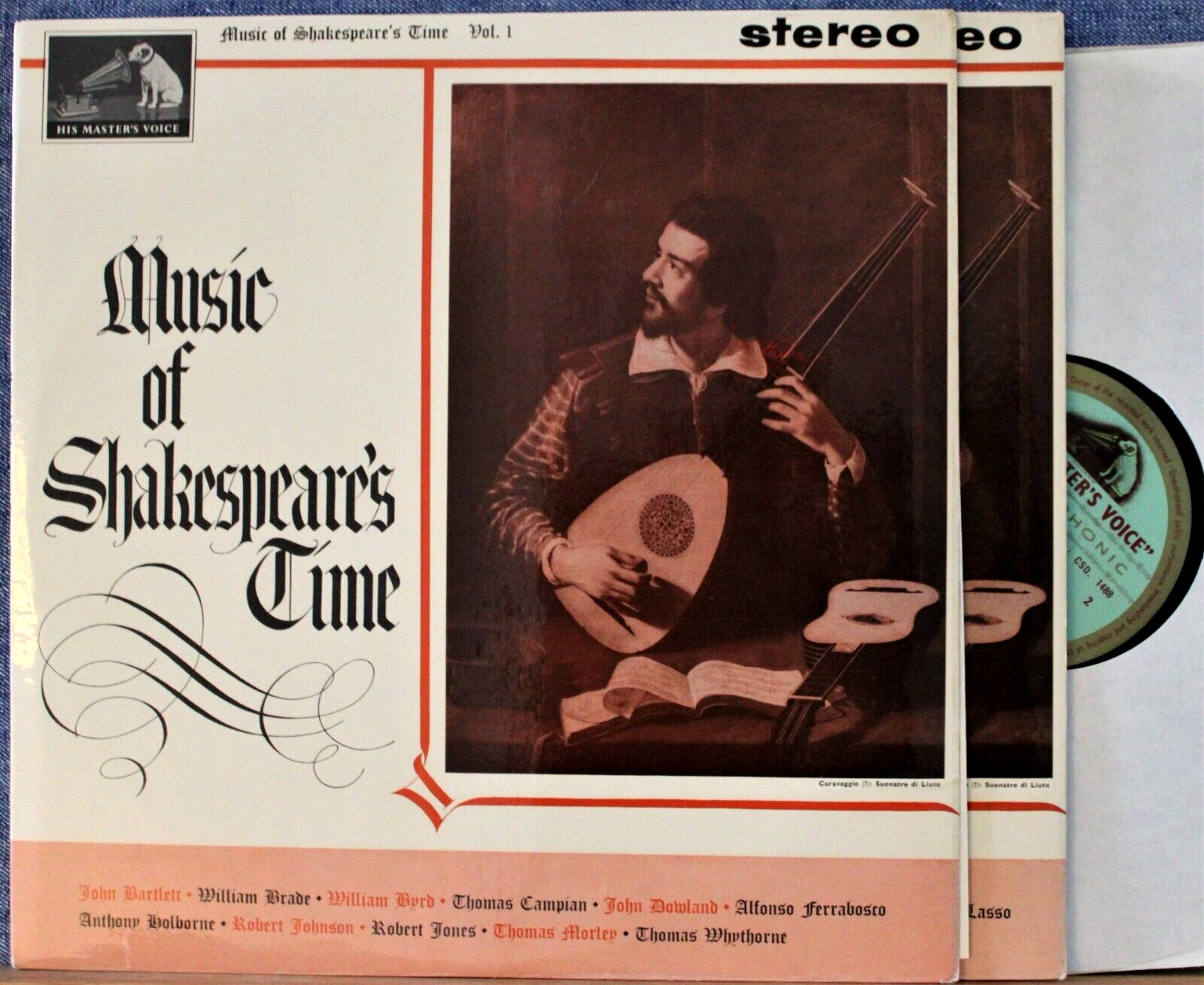 Music of Shakespeare's Time (vocal and instrumental) HMV CSD 1487-8 (2) NM