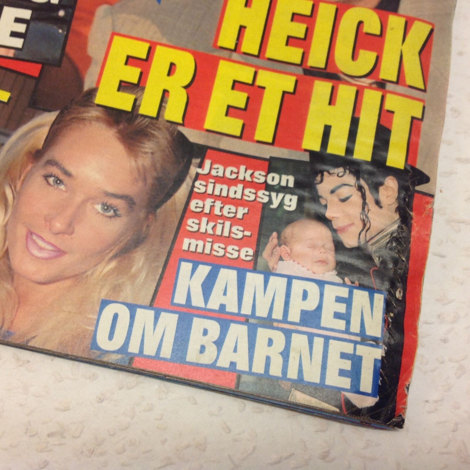 Pamela Anderson Michael Jackson Divorce Vtg Danish Magazine 1996 "Se og Hoer"