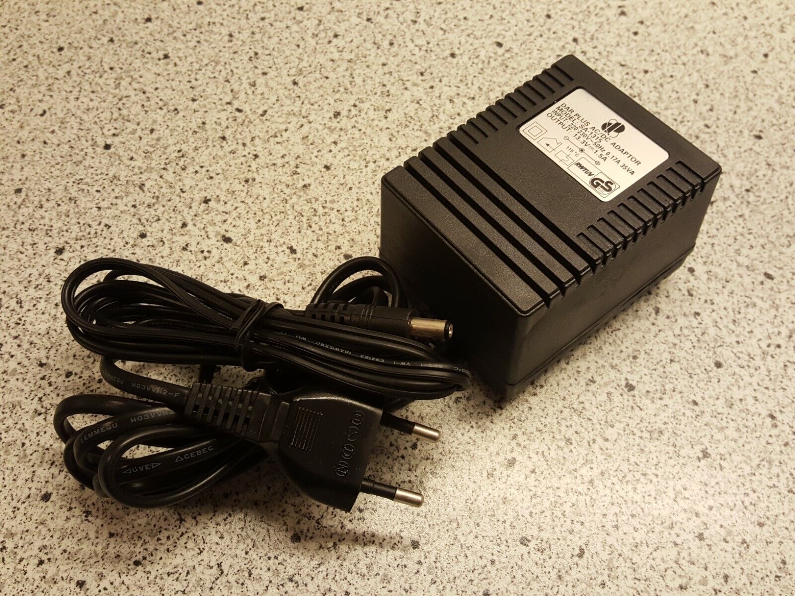 Genuine Power Supply DAR PLUS SA-1315 AC/Adapter - Output: 133V 15A