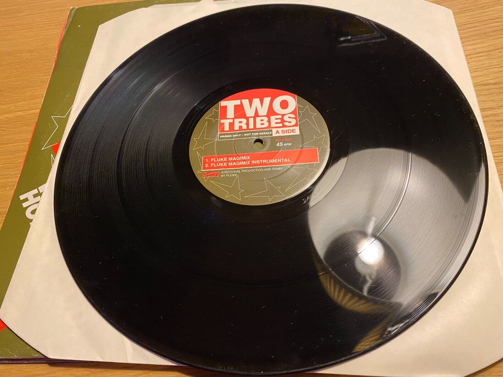 FRANKIE GOES TO HOLLYWOOD "TWO TRIBES"  PROMOTIONAL PRESS GATEFOLDED COVER 2XLPS