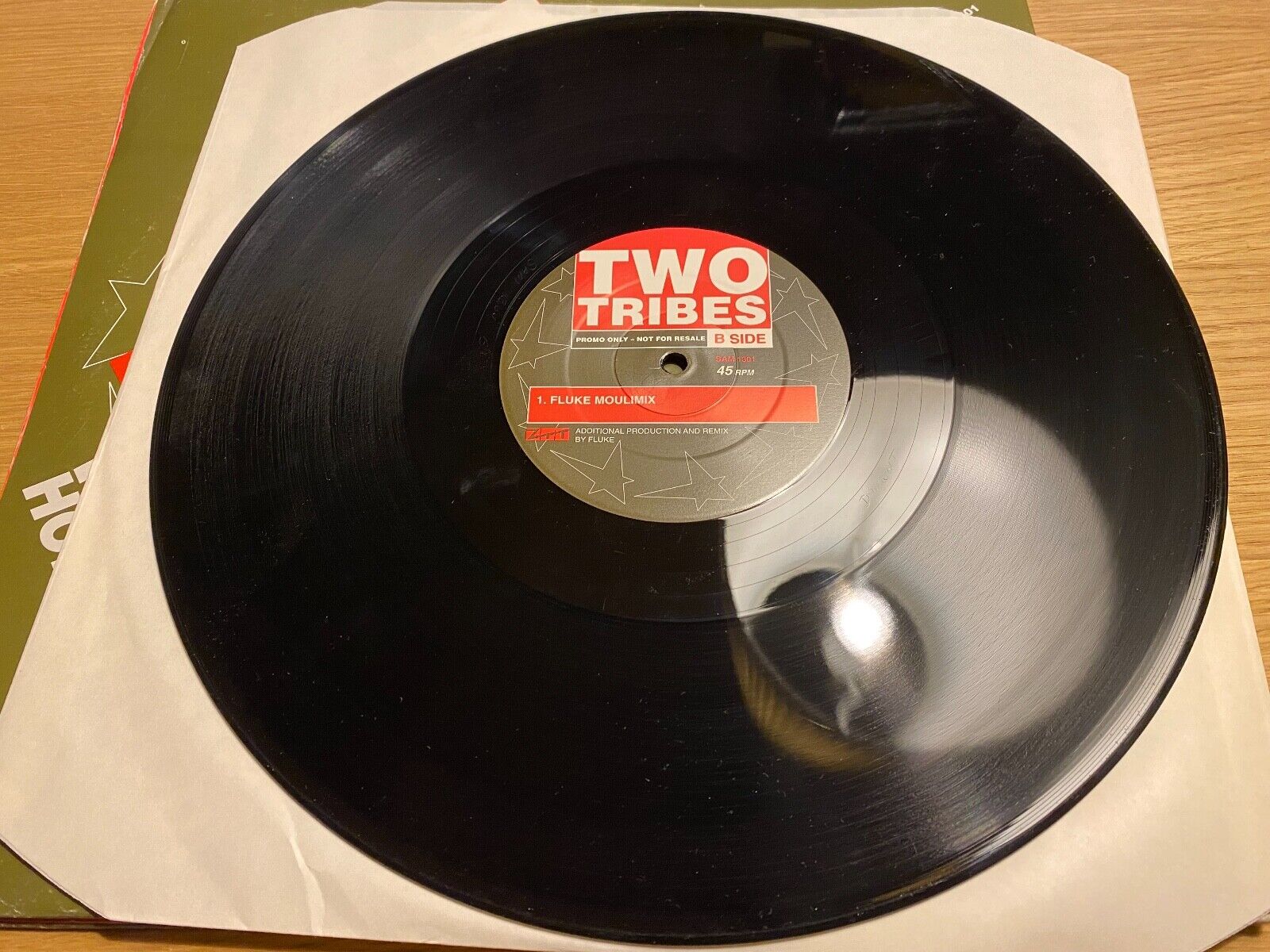 FRANKIE GOES TO HOLLYWOOD "TWO TRIBES"  PROMOTIONAL PRESS GATEFOLDED COVER 2XLPS