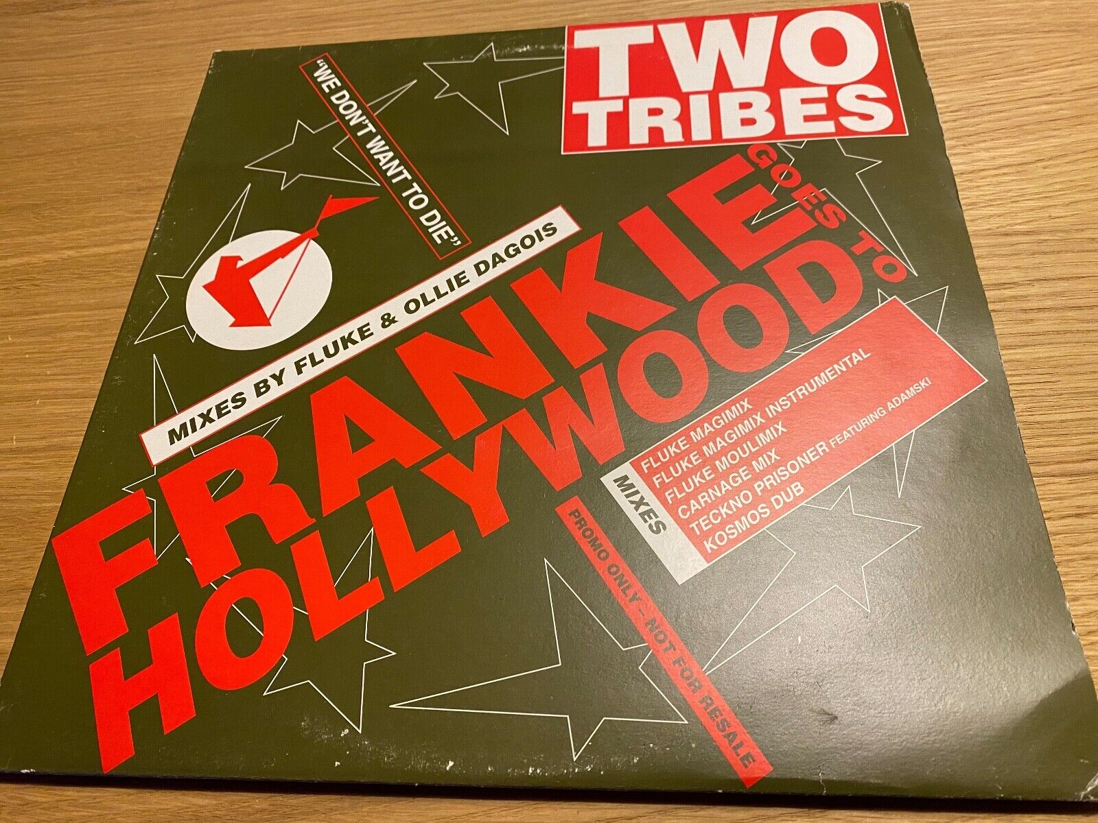 FRANKIE GOES TO HOLLYWOOD "TWO TRIBES"  PROMOTIONAL PRESS GATEFOLDED COVER 2XLPS