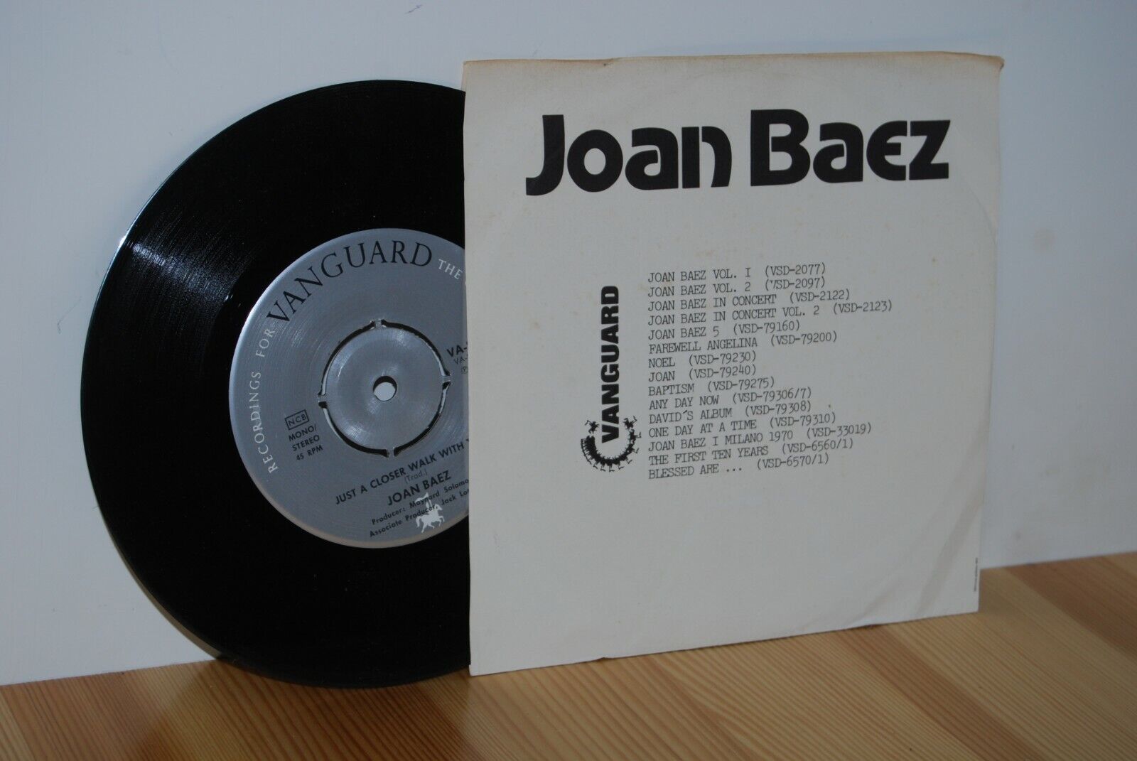 JOAN BAEZ Will The Circle Be Unbroken Danish PS Picture Sleeve 45