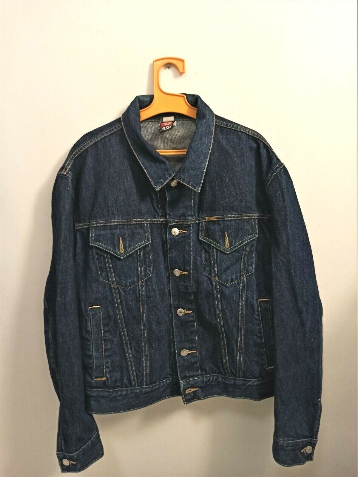 Diesel Denim Jacket | Dark Blue | Medium | *SEE MEASUREMENTS*