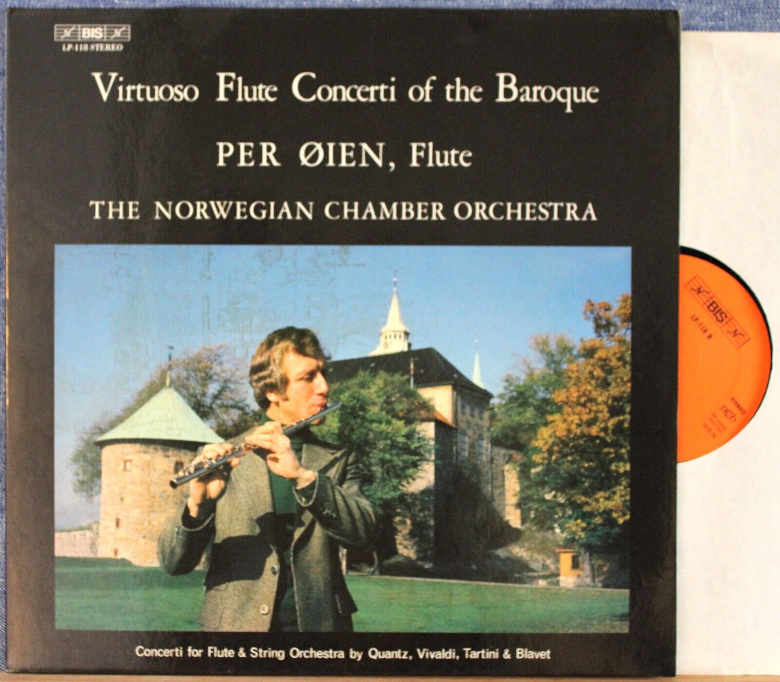 Øien Baroque Flute concertos BIS LP-118 NM