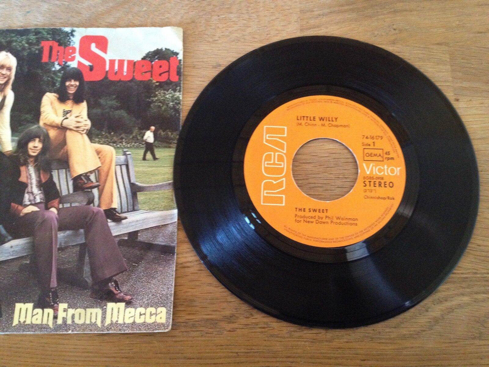 THE SWEET "LITTLE WILLY/MAN FROM MECCA" WEST GERMAN PRESSED SINGLE RCA VICTOR***