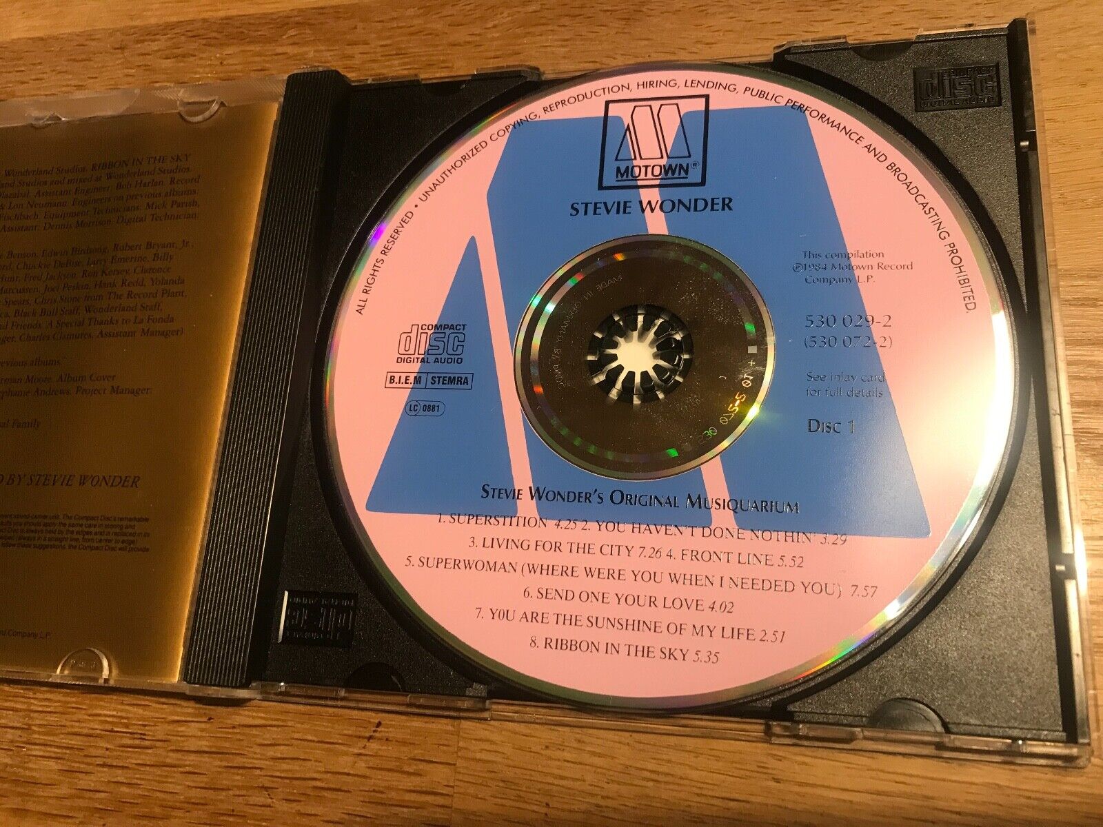 STEVIE WONDER "STEVIE WONDER´S ORIGINAL MUSIQUARIUM 1 VOLUME 1! 1984 MOTOWN CD*