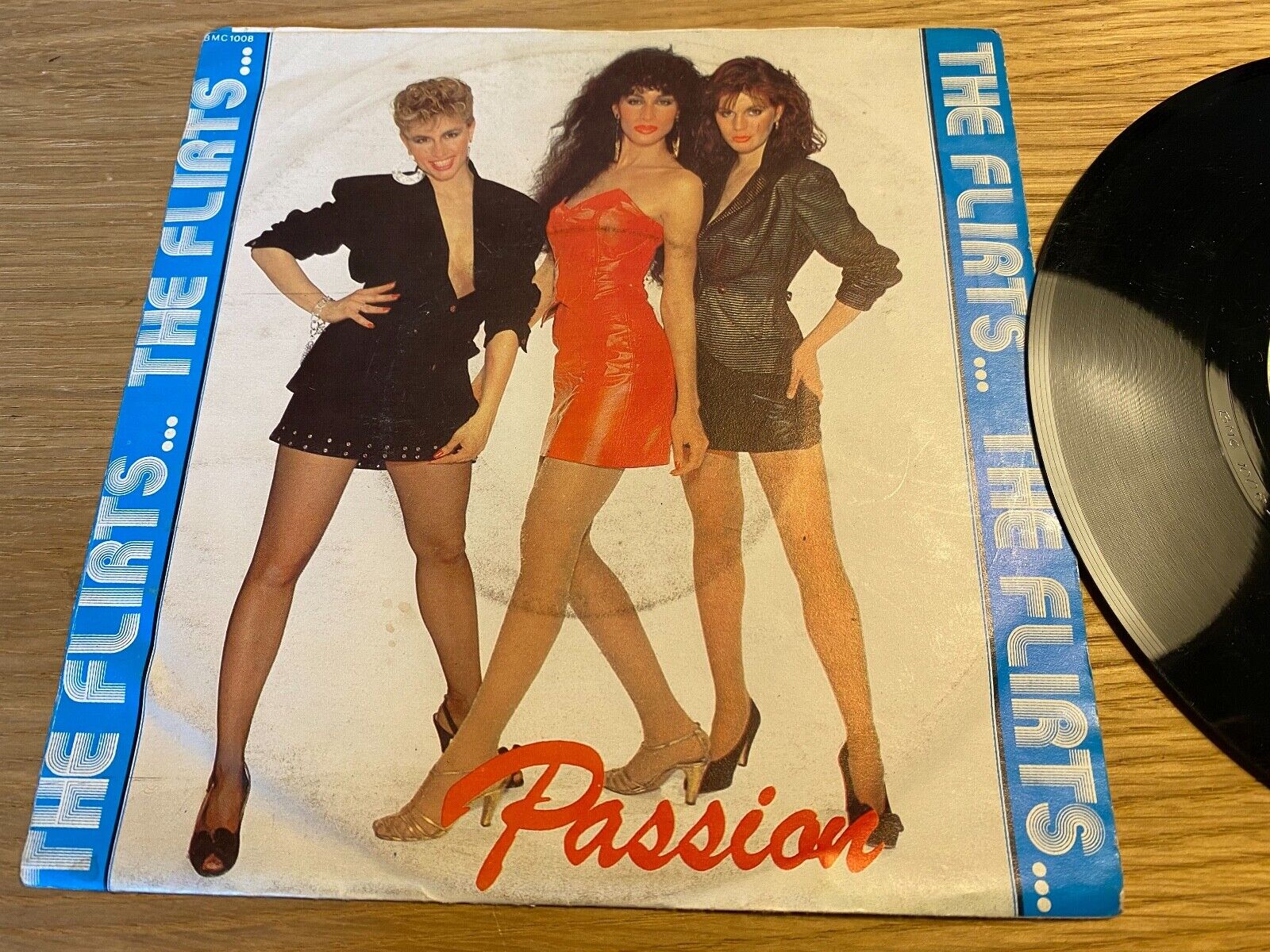 THE FLIRTS "PASSION / CALLING ALL BOYS" 1980S SABAM 7 VINYL SINGLE BOBBY ORLANDO