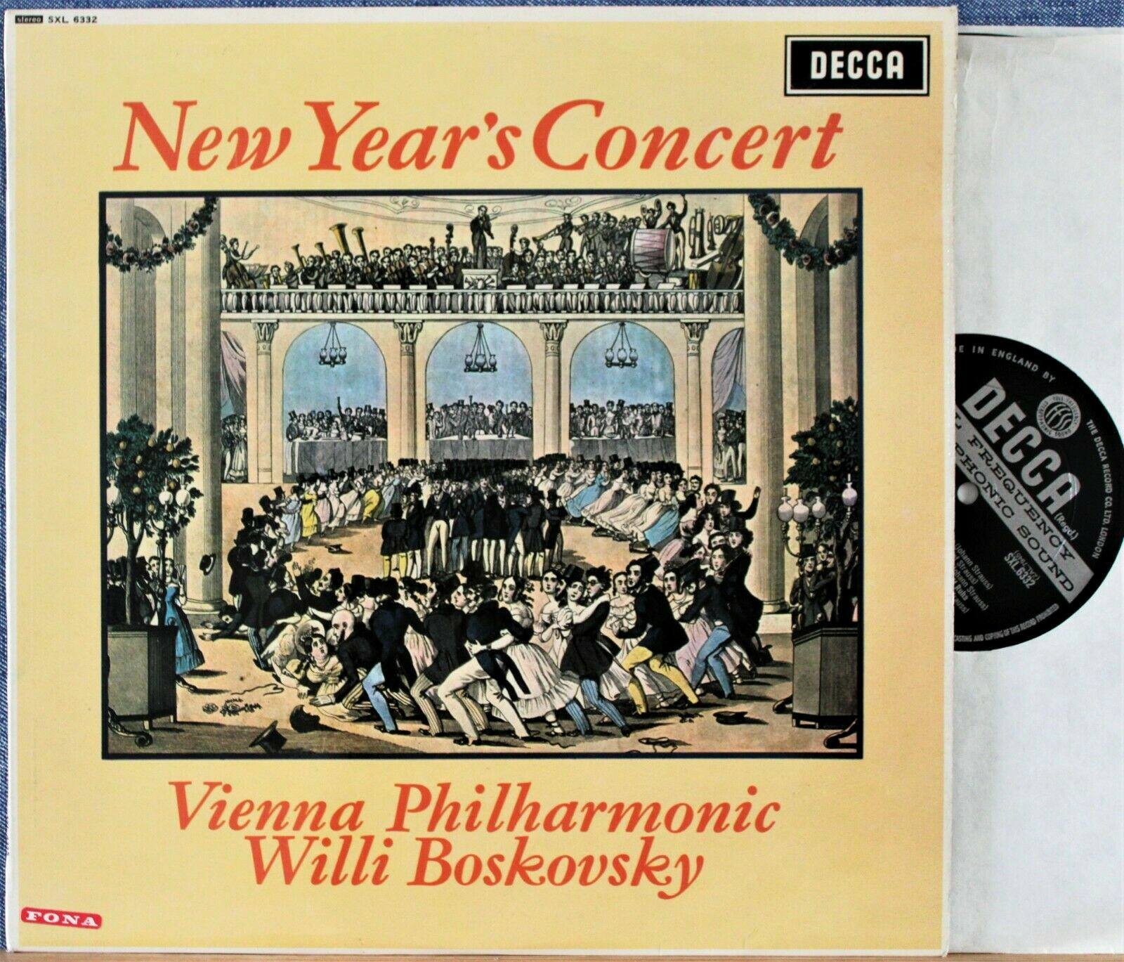 Boskovsky New Year's Concert 1967 Decca SXL 6332 wb NM