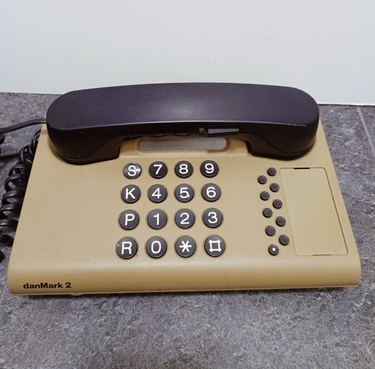 DanMark 2 Retro Danish Design Vintage Mustard Yellow Phone