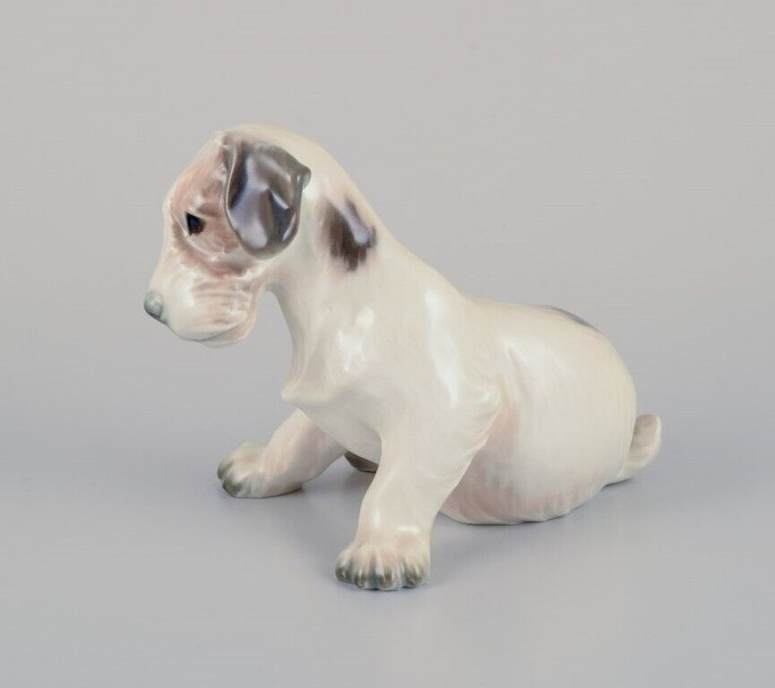 Dahl Jensen porcelain figurine of a Sealyham Terrier puppy 1930s